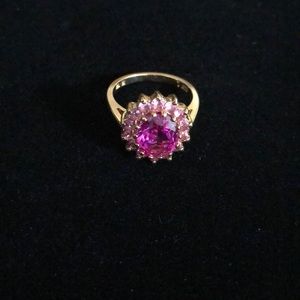 Faux Pink Sapphire Ring